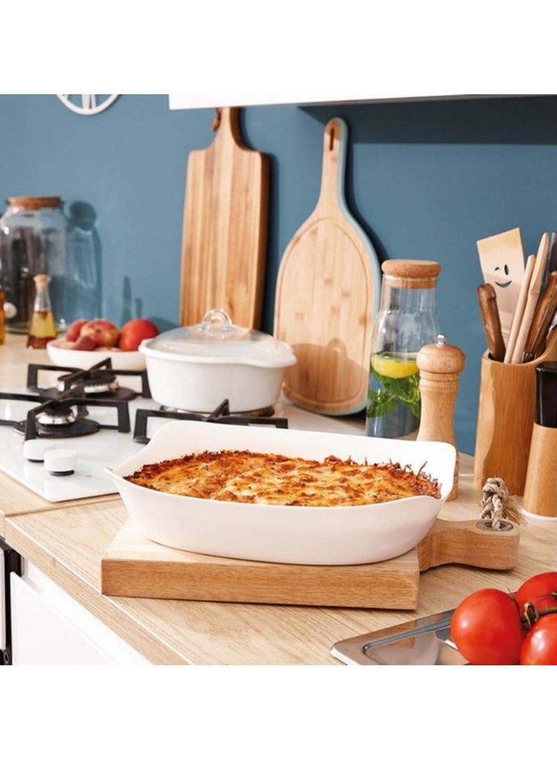 Luminarc Smart Cuisine Carine Rectangular Casserole Baking Dish White 34 x 25cm - Image 5