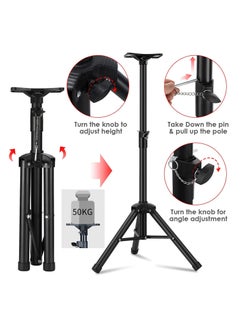 Mike Music Speaker Stand Adjustable Studio Monitor Speaker Stand Tripod DJ PA Speaker Stand Professional Tripod Structure Adjustable Height  - Image 5