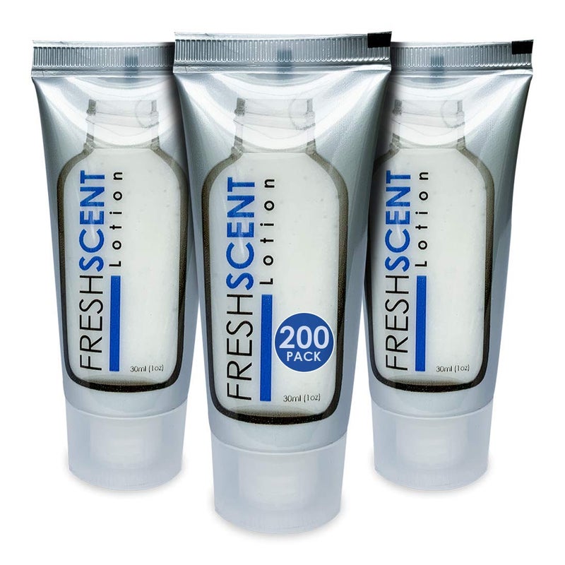 Freshscent Lotion 1oz 200 Pack Hotel Travel Size Bulk Amenities and Toiletries for Hospitality