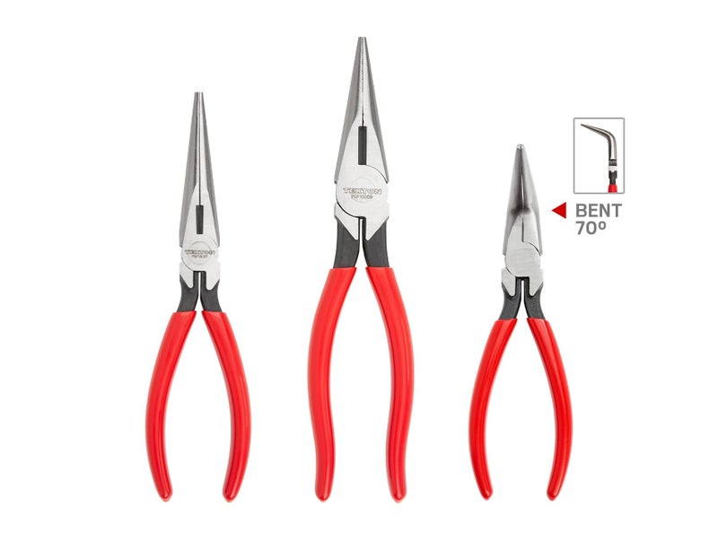TEKTON Long Nose Pliers Set, 3-Piece (7, 8, 6 in. 70-Degree) | PGF99101 - Image 2