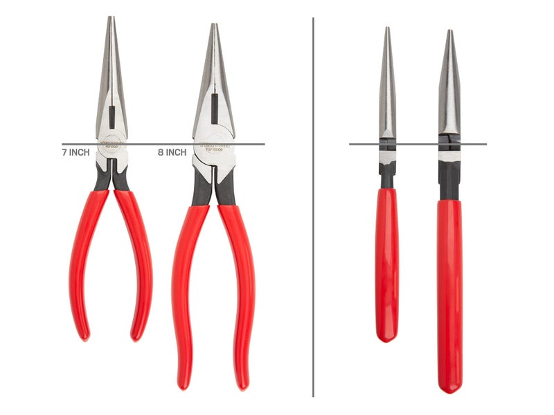 TEKTON Long Nose Pliers Set, 3-Piece (7, 8, 6 in. 70-Degree) | PGF99101 - Image 5