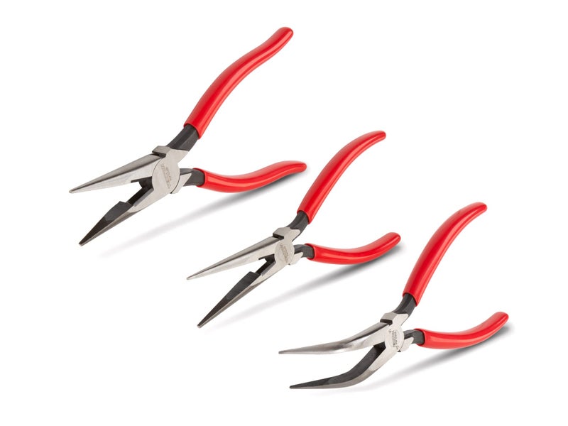 TEKTON Long Nose Pliers Set, 3-Piece (7, 8, 6 in. 70-Degree) | PGF99101 - Image 1
