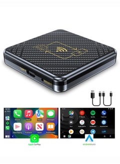 OULIYO 2 in 1 Wireless CarPlay Adapter & Android Auto Adapter, Wireless CarPlay Dongle for OEM Factory Wired Android Auto Cars & CarPlay Cars, USB A&USB C Supports, Auto Connection, Plug & Play, No Lag  - Image 1