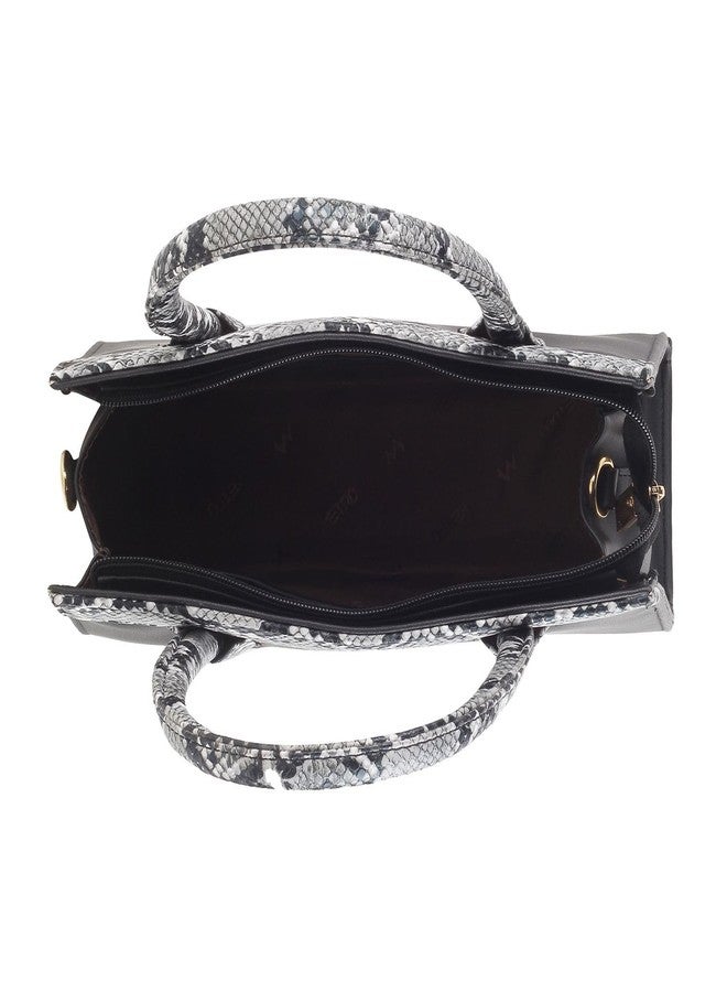 Metro Black Faux Leather Premium Zipper Casual Sling Bag For Women - Image 3