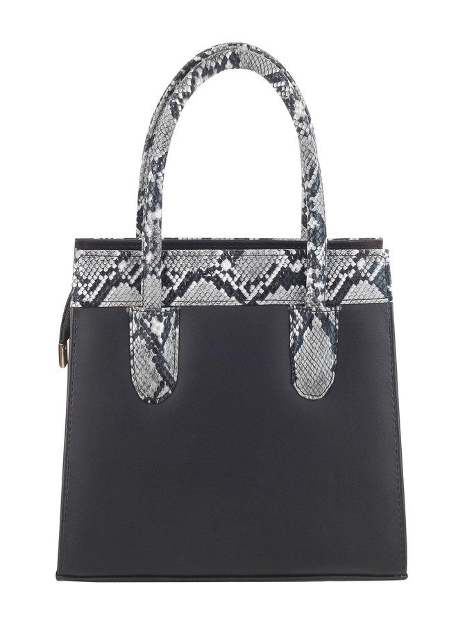 Metro Black Faux Leather Premium Zipper Casual Sling Bag For Women - Image 4