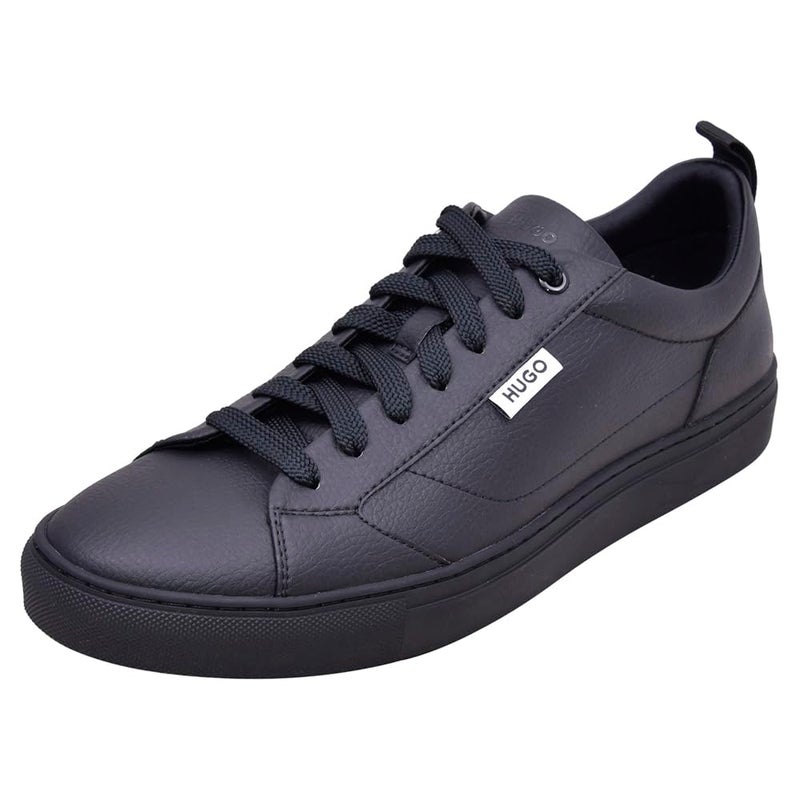 HUGO Morrie Low Cupsole Grainy Sneaker Black Jade 10