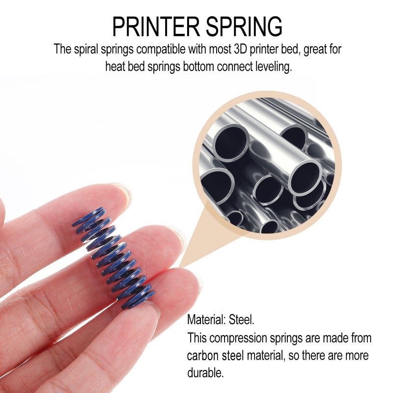 15pcs Hot Bed Spring 3d Printer Spring Light Load Compression Spring Accessory - Image 3