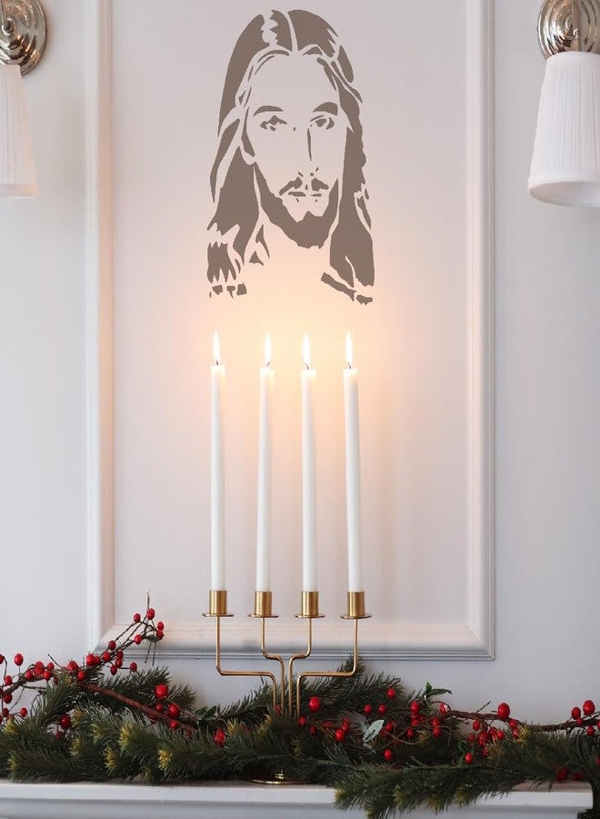 Lionx Jesus Christ Face Stencil 8.5x11 Inch Reusable Christmas Template for DIY Crafts Painting Walls Wood Glass Scrapbooking and Holiday Décor - Image 5