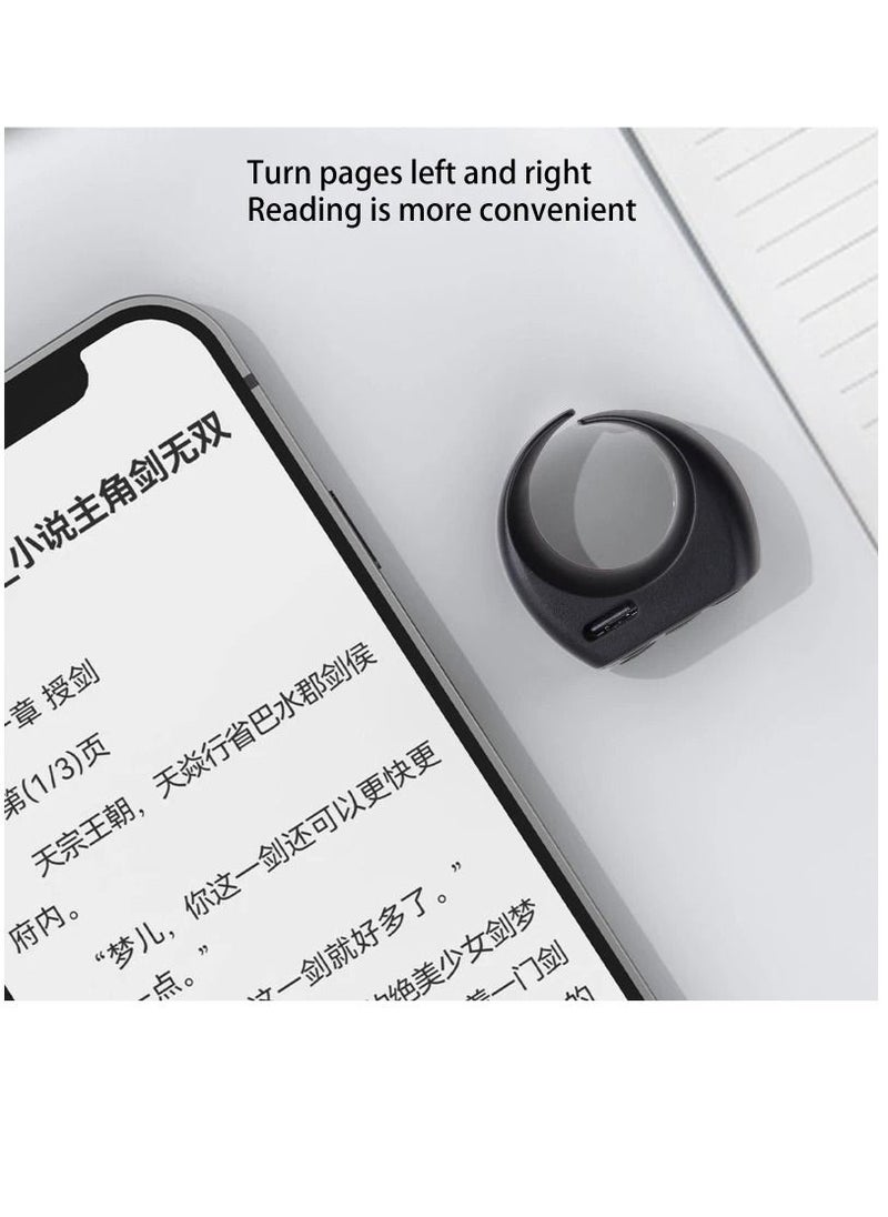 Generic - Multifunctional Remote Control Ring Mobile Phone Bluetooth-compatible Fingertip Flipping Device Mini Video Controller - Image 1