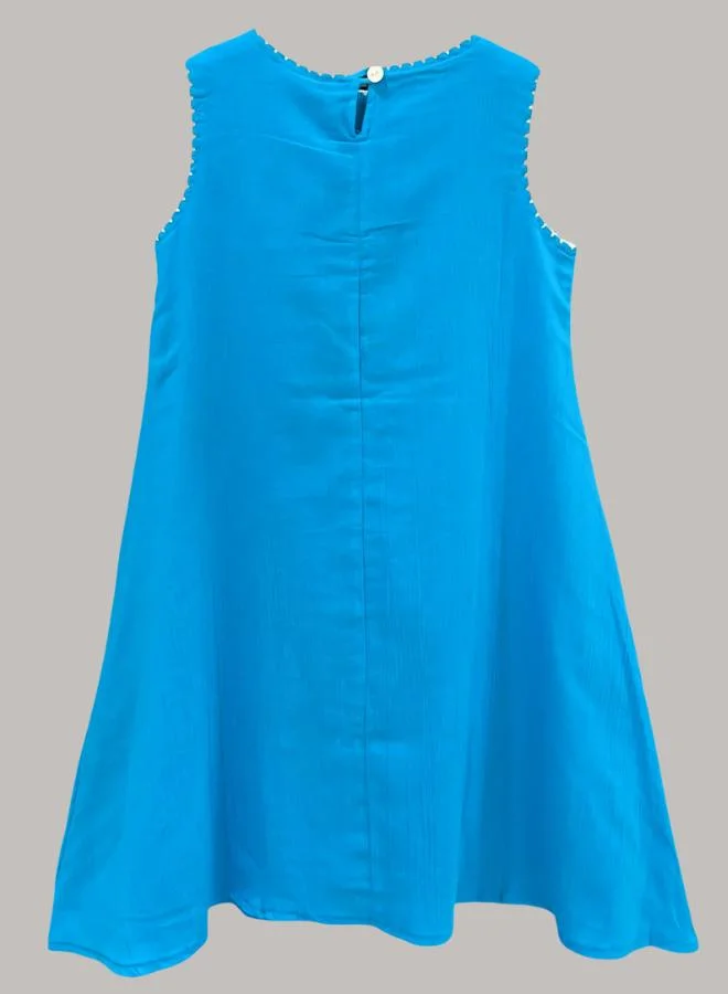 جاست نيتشر فستان زهري مع حافة مكشكشة