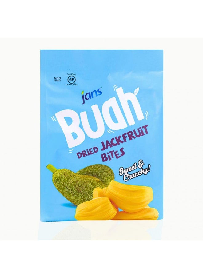 Jans Jans Buah Dried Jackfruit Bites, Dried Fruit Snack Made From Real Fruit, Gluten Free, Sweet and Crunchy, ready to consume, 7.05 oz per pack (Pack of 1)  - Image 1