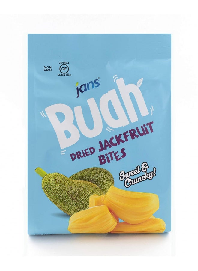 Jans Jans Buah Dried Jackfruit Bites, Dried Fruit Snack Made From Real Fruit, Gluten Free, Sweet and Crunchy, ready to consume, 7.05 oz per pack (Pack of 1)  - Image 2