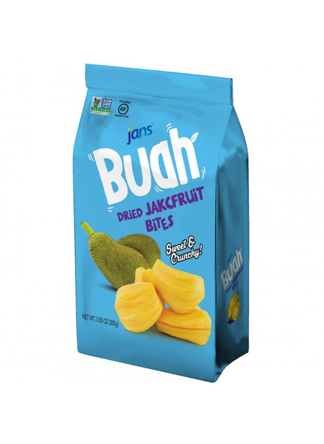 Jans Jans Buah Dried Jackfruit Bites, Dried Fruit Snack Made From Real Fruit, Gluten Free, Sweet and Crunchy, ready to consume, 7.05 oz per pack (Pack of 1)  - Image 5