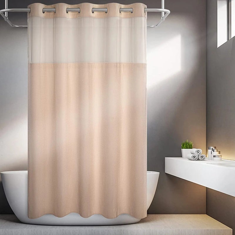 Y&D Nordic Eco Friendly Mildew Resistant Polyester Waterproof Premium Shower Curtain Bathroom Set - Image 3