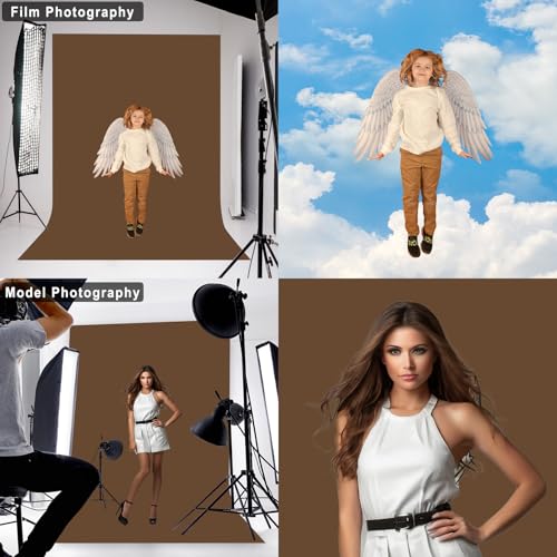 LYLYCTY Dark Brown Backdrop for Photoshoot, Professional Photo Backdrop Background Curtain for Product Photography, Portraits, Wedding, Party, Live Streaming Video Recording 5X7 FT (Background Only) - Image 3