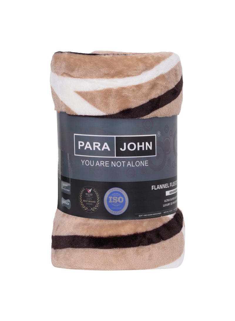 PARAJOHN Para John Double Flannel Fleece Blanket 200x230 cm Polyester Blanket - Image 3