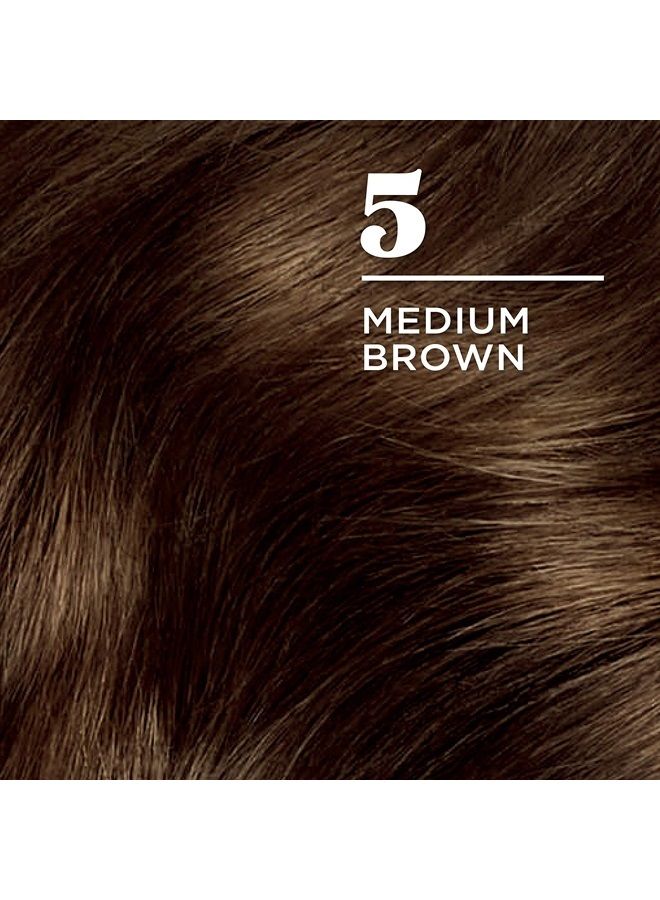 CLAIROL صبغة شعر دائمة من Nice'n Easy، 5 ألوان شعر بني متوسط، عبوة من قطعة واحدة - Image 3