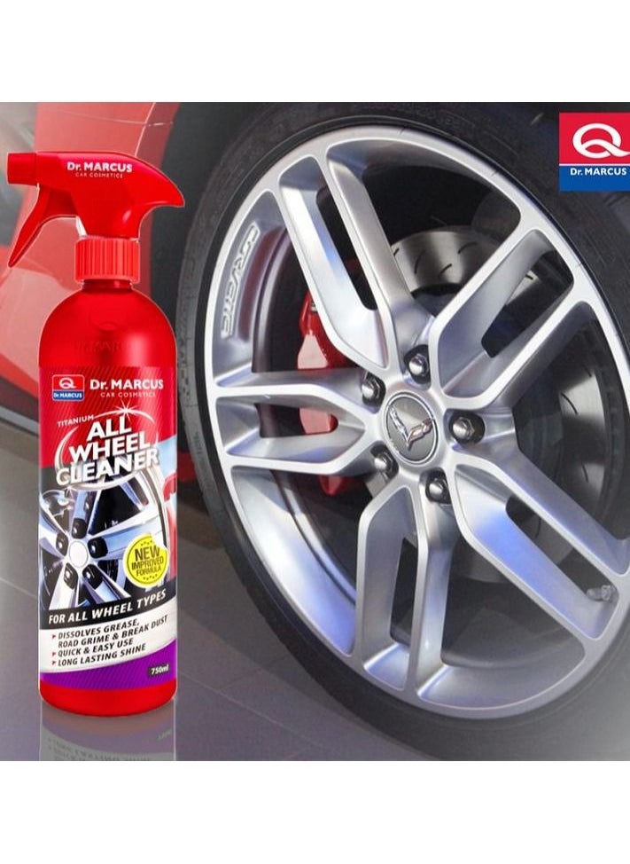 Dr.MARCUS Premium Quality Titanium All Wheel Cleaner Tyre Shine Exterior 750ml  Dr. Marcus  - Image 1