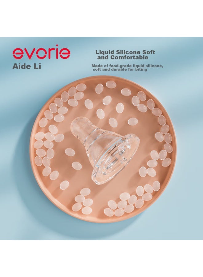 Evorie Baby Bottle, Newborn Bottle, Standard Diameter Glass Bottle 120ml - Image 1