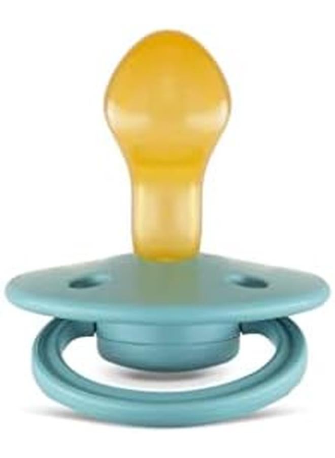 Rebael Mono Natural Rubber Round Pacifier Size 2 Baby 6M Plus 1 Pack Powder - Image 2