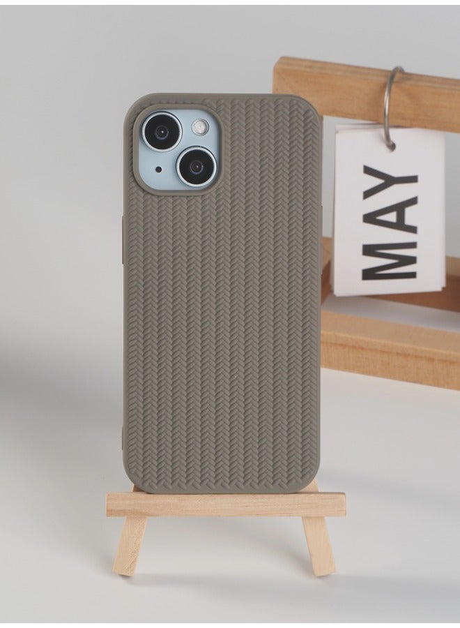 شيبشيب جراب هاتف من نسيج مضفر ثلاثي الأبعاد مصنوع من TPU الناعم لآيفون 15 - Image 1