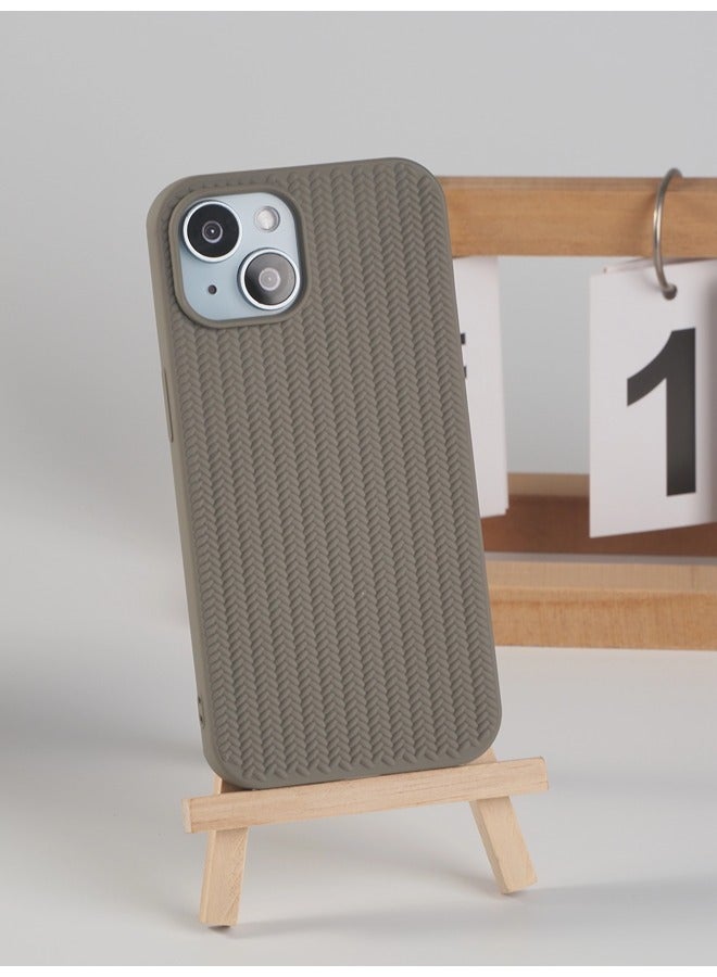 شيبشيب جراب هاتف من نسيج مضفر ثلاثي الأبعاد مصنوع من TPU الناعم لآيفون 15 - Image 2