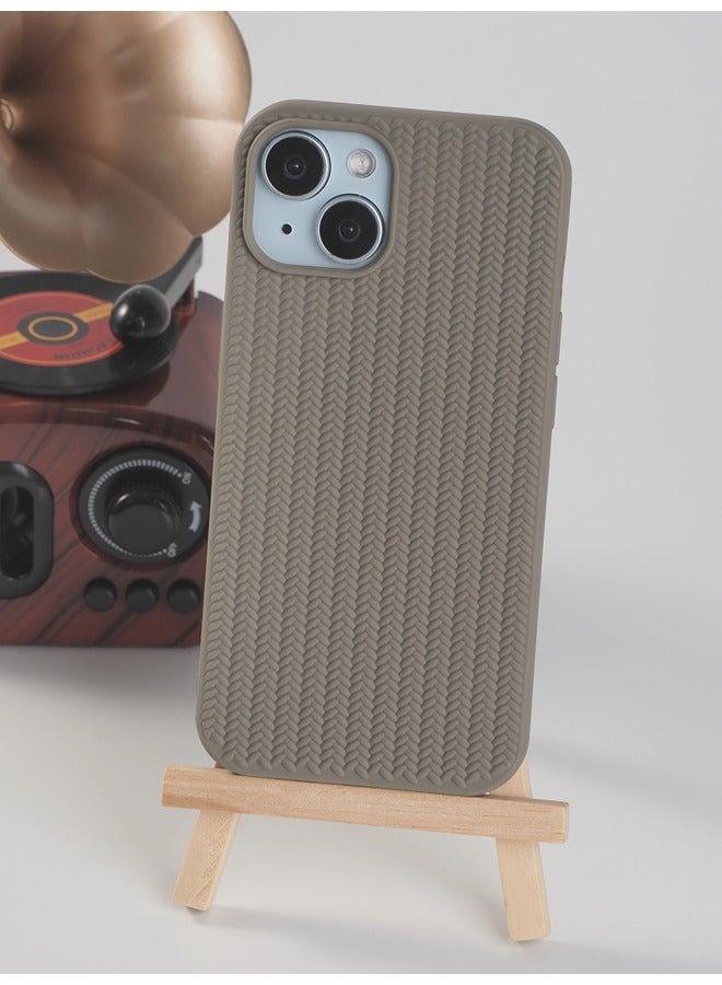 شيبشيب جراب هاتف من نسيج مضفر ثلاثي الأبعاد مصنوع من TPU الناعم لآيفون 15 - Image 3