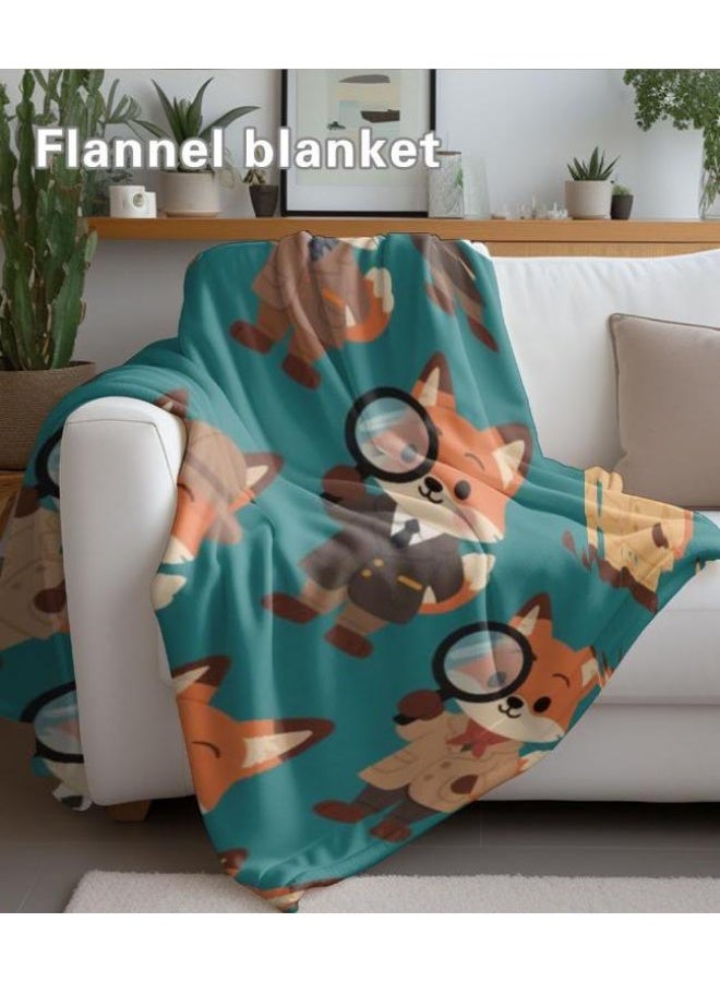 عام بطانية رقيقة من الفانيلا الكرتونية للأطفال والرضع (دافئة ومريحة، ومناسبة للنوم والألعاب) 70 سم * 100 سم - Image 3