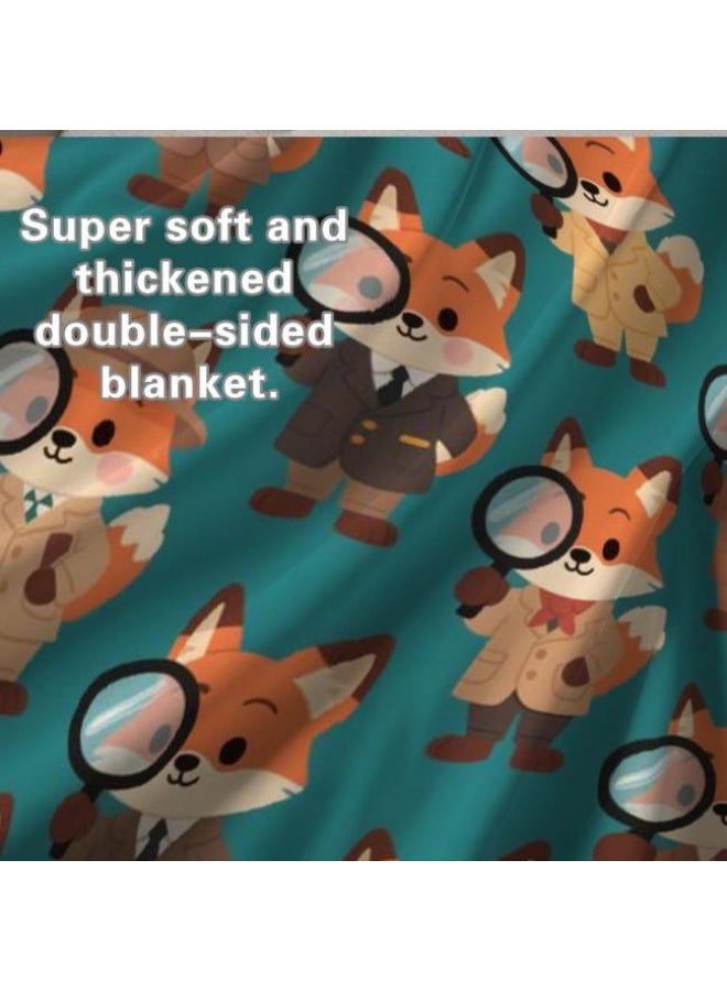 عام بطانية رقيقة من الفانيلا الكرتونية للأطفال والرضع (دافئة ومريحة، ومناسبة للنوم والألعاب) 70 سم * 100 سم - Image 4