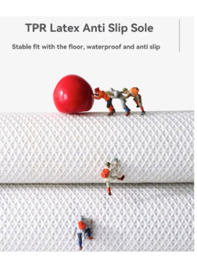 Fast Drying Bath Mat Bathroom Rug Mat Extra Soft And Absorbent Bath Mat With Rubber Non-Slip Bottom 50*80CM - Image 3