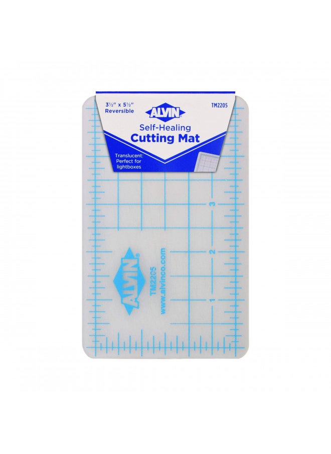 Alvin ALVIN TM Translucent Cutting Mat 3.5 x 5 inch| 3mm Layer with Grid on 1 Side | Light Box Compatible - Model TM2205  - Image 3