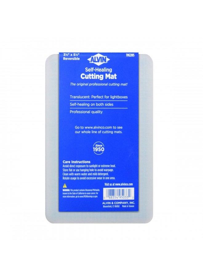 Alvin ALVIN TM Translucent Cutting Mat 3.5 x 5 inch| 3mm Layer with Grid on 1 Side | Light Box Compatible - Model TM2205  - Image 4