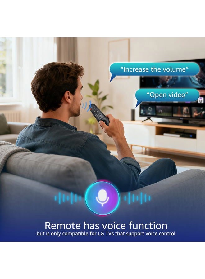 ENJOYLink Voice Replacement Magic-Remote-Control for LG-Smart-TVs,for LG OLED UHD QNED NanoCell 4K 8K Models,for LG AN-MR20GA AN-MR19BA AKB75855501 Remote with Pointer,Voice Function - Image 4