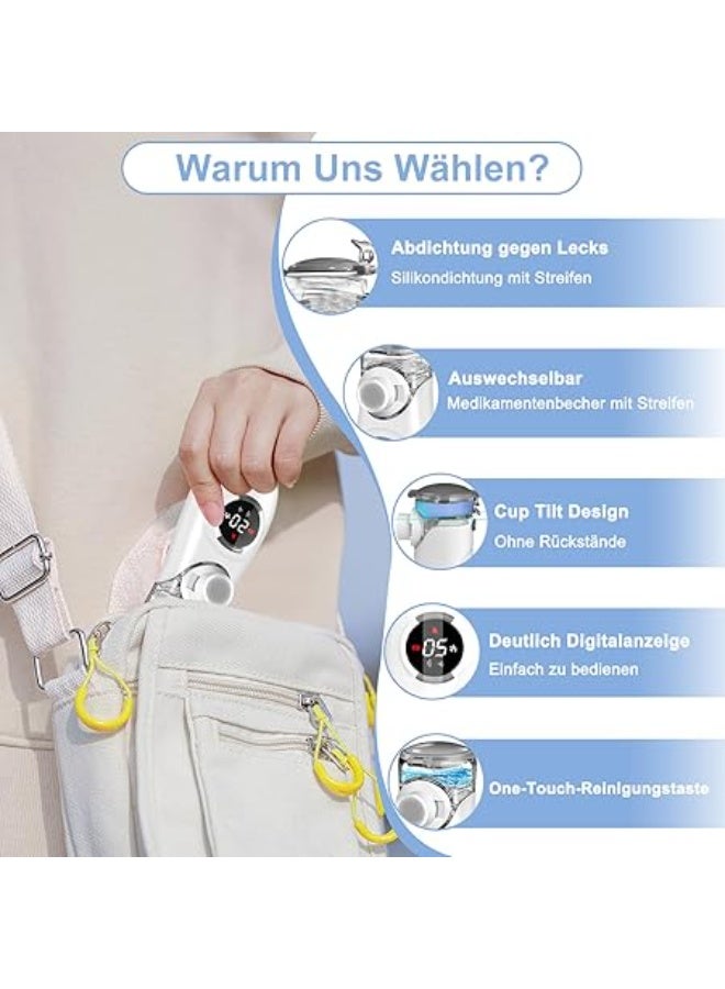 Ultralight Portable Inhaler with Digital Display - Nebulizer Device for Adults & Children - Complete Set with Mask & Mouthpiece - Image 4