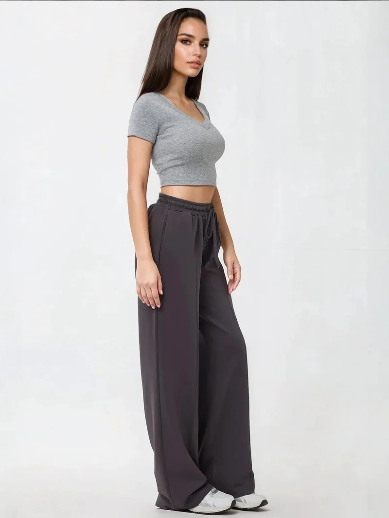 HICCUP Relaxed Fit Wide Leg Sweatpants