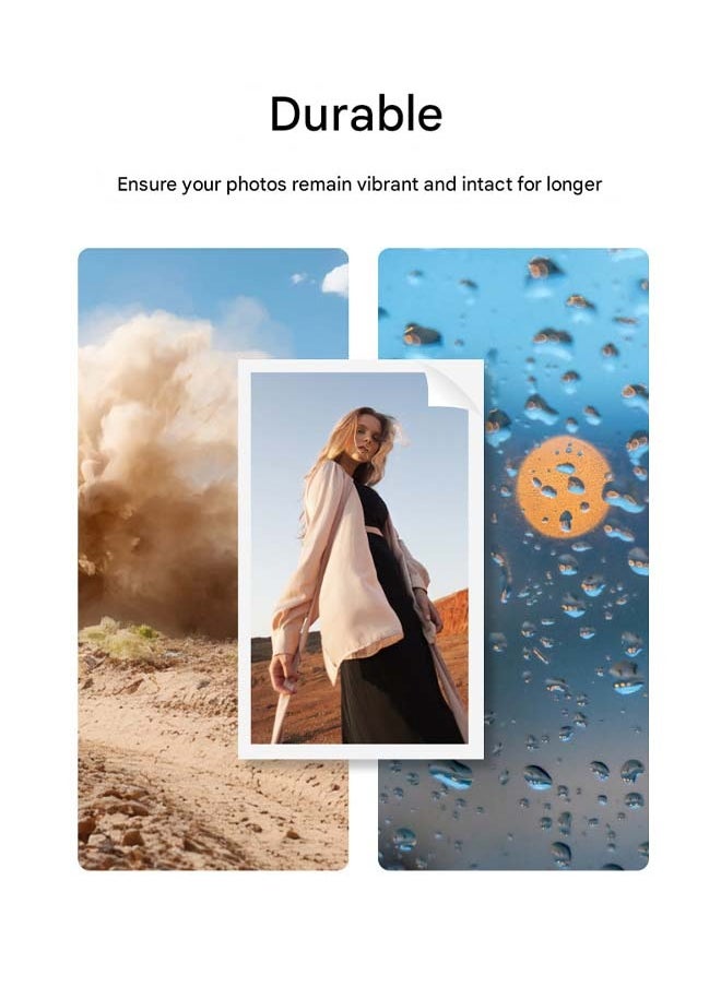 TELESIN TELESIN 100 - Sheet Pack of 3 - Inch Color Photo Paper for Pocket - Sized Instant Mobile Printers - Durable, Ink - free Printing for Long - lasting, Vivid Photos that Develop Instantly  - Image 4