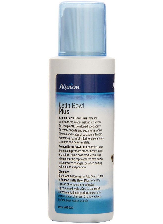 أكيون عبوة من 4 قطع من مرطب ومزيل الكلور من Aqueon Betta Bowl Plus، سعة كل عبوة 4 أونصات سائلة  - Image 2