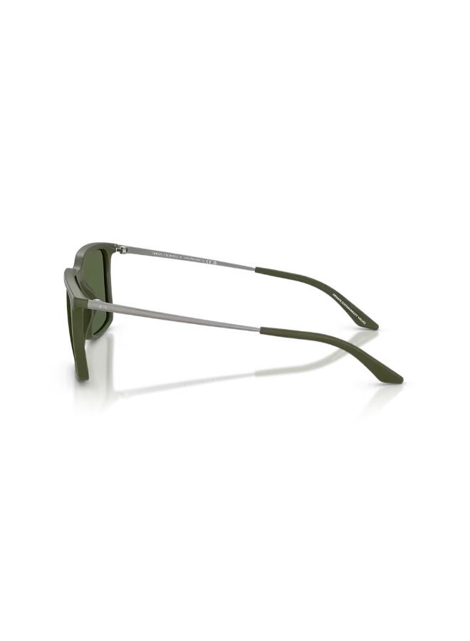 Armani Exchange Full Rim Unisex Square Sunglasses 55 0AX4170SU - Image 3