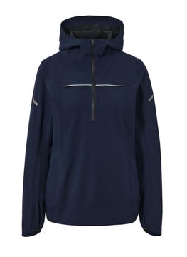 Tchibo Women Regular Fit Half Zip Running Windbreaker Jacket, Navy Blue  - Image 2