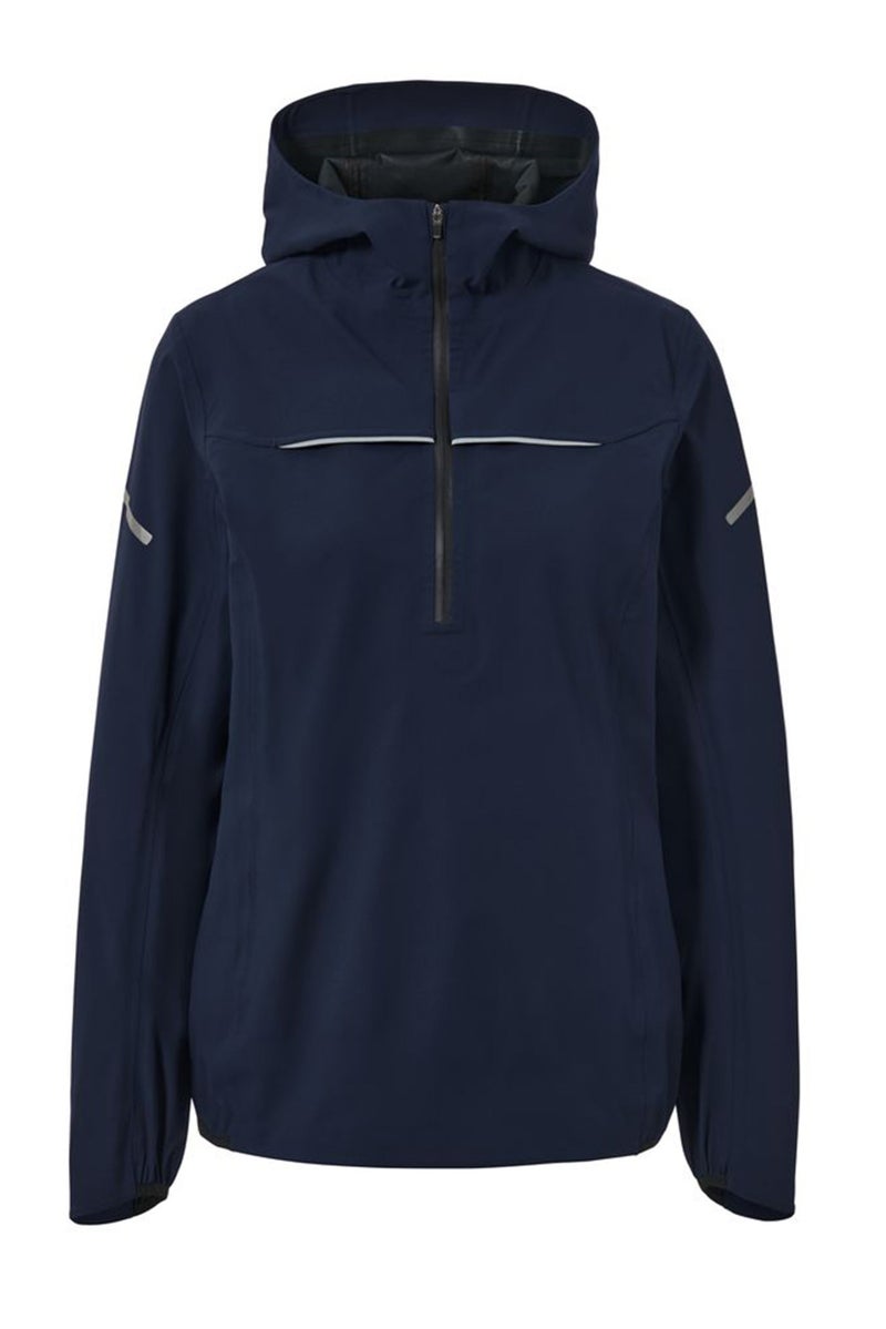 Tchibo جاكيت رياضي للنساء بقصة عادية بسحاب نصفى، أزرق داكن - Image 2