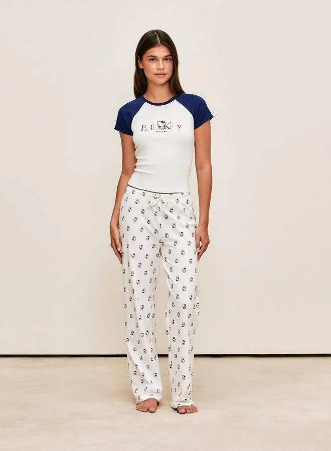 Undiz Jersey pants with hello kitty pattern
