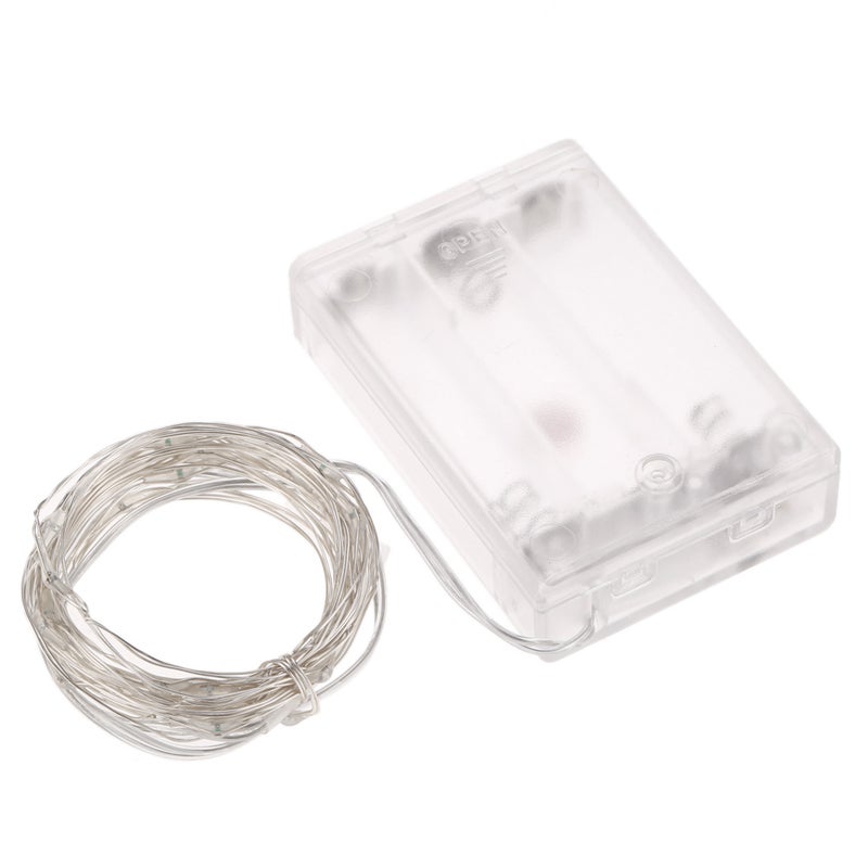 إسكدنيا شريط أضواء يحتوي على 30 ضوء LED وردي 16*2*12سم - Image 1