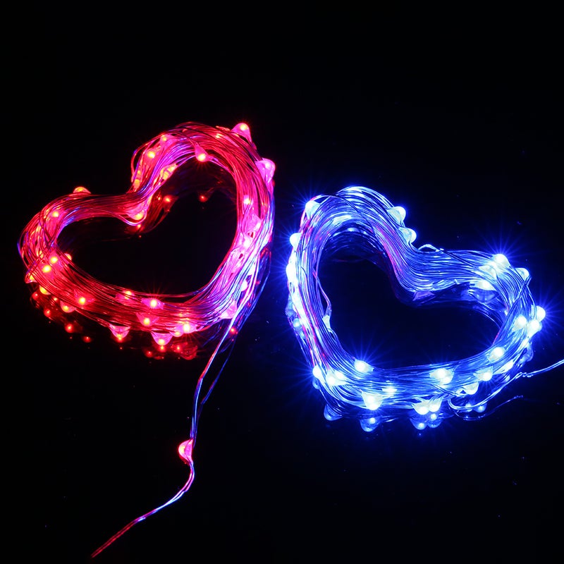 إسكدنيا شريط أضواء يحتوي على 30 ضوء LED وردي 16*2*12سم - Image 3