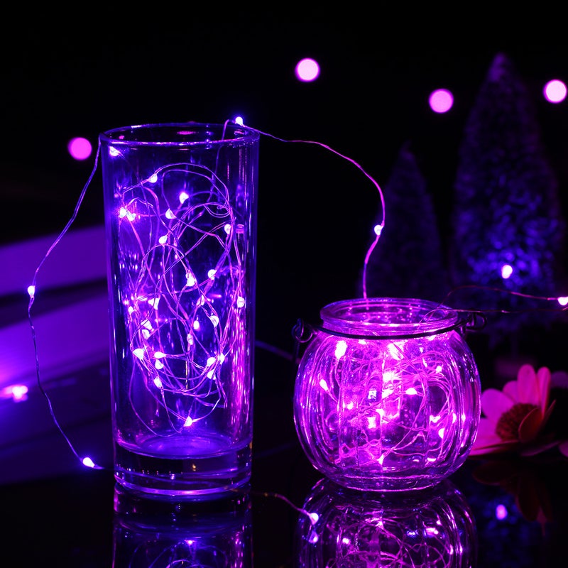 إسكدنيا شريط أضواء يحتوي على 30 ضوء LED وردي 16*2*12سم - Image 4