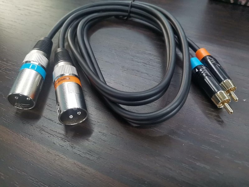 Getaria Dual RCA to Dual XLR cable,2 RCA Male to 2 XLR Male HiFi Stereo Connection Microphone Cable,Audio Wire Cord for Amplifier,Mixer,Microphone - Image 4