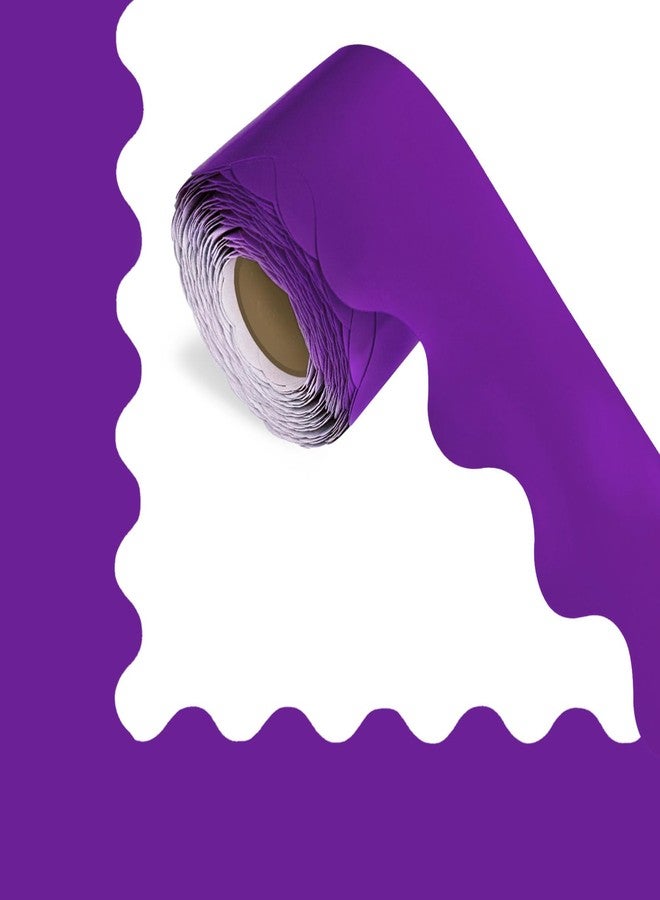 YCDMLJC 69Feet Bulletin Board Borders,Classroom Decor,Suitable for Poster Boards,Whiteboard,Wall Decoration,Party,Decoration with Classroom Border Panels(Purple) - Image 1