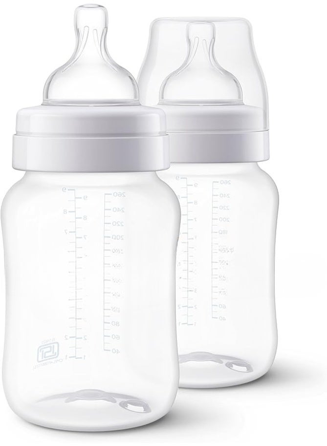 فيليبس طقم ببرونة أطفال طبيعية سعة 260 مل – مضادة للمغص وسهلة الاستخدام - Image 1