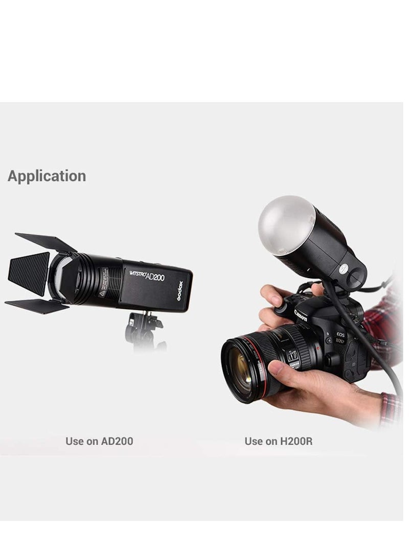 جودوكس مجموعة ملحقات مصباح فلاش جيب سبيد لايت من AK-R1 لرأس فلاش جودوكس H200R الدائري AD200 V1-S V1-C V1-N V1-F AD100Pro V860III TT685II من جودوكس  - Image 4