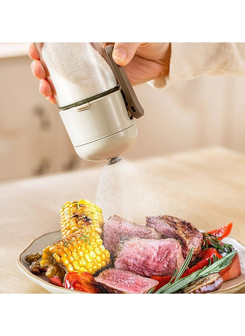 Oasisgalore - Salt Container and Spice Jar Set: Salt Shaker, Small Glass Bottle, Kitchen Glass Bottle, Spice Organizer Containers - Image 1