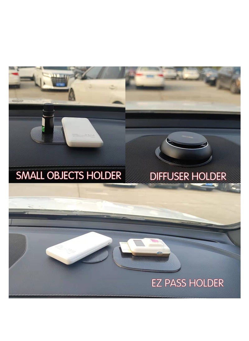 Y&D Anti-Slip Pad, for Car Dashboard Multi-Functional Non-Slip Magic Sticky, Gripping Mat PU Gel, Washable Reusable Extra Strong GPS, HUD, EZ Pass, Holds Phones, Sunglasses (Black)  - Image 2